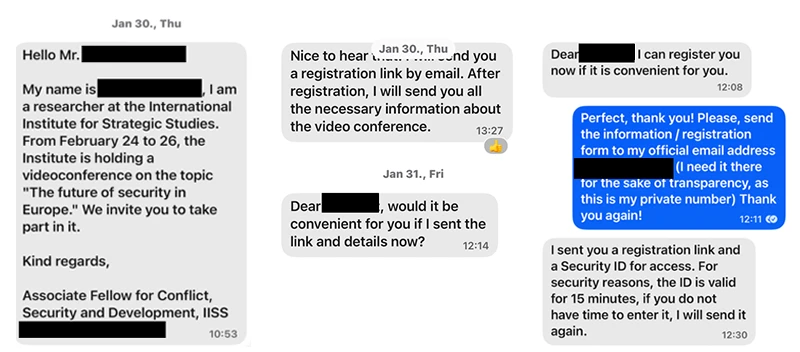 An example of an early “smishing” lure and social engineering attempt used as part of a targeted OAuth attack / Microsoft).