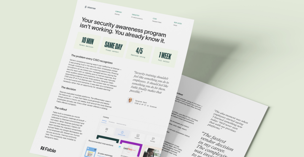 How Sisense shifted from awareness to action with Fable
